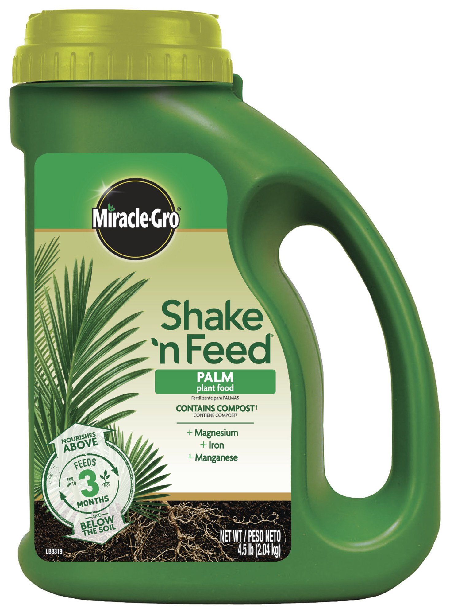 Book Cover Miracle-Gro Shake 'N Feed Palm Plant Food, 4.5 lb., Feeds up to 3 Months 4.5 lb. 1 Pack