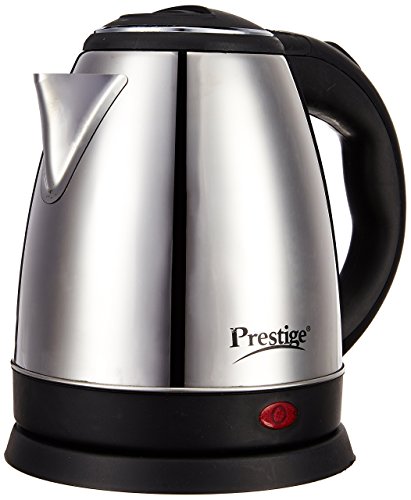 Prestige Electric Kettle PKOSS - 1500watts, Steel (1.5Ltr), Black