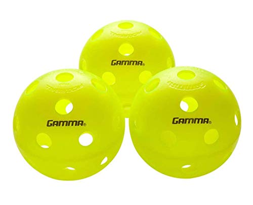 Gamma Photon Indoor Pickleballs Pack of 6, USAPA Approved, High-Visibility, Durable and Ultra-Balanced