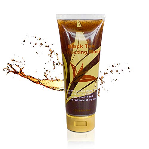 Black Tea Perfecting Facial Gel Mask, Evens Skin Tone, Reduces Pores & Wrinkles. Moisturizing, Improves Overall Complexion, Best Antioxidant, Anti-Aging, Cooling Treatment. Cleans & Soothes Face