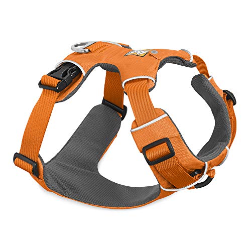 RUFFWEAR - Front Range Dog Harness, Reflective and Padded Harness for Training and Everyday, Orange Poppy (2017), Medium