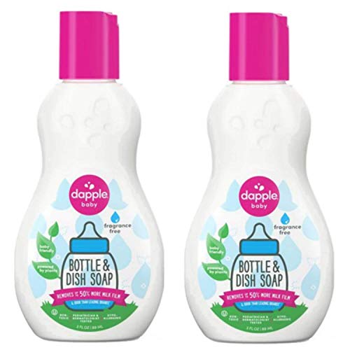dapple 3 oz. Pure 'N' Clean Bottles and Dishes Dishwashing Liquid in Fragrance-Free ( pack 2)