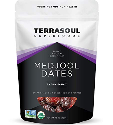 Book Cover Terrasoul Superfoods Organic Medjool Dates, 2 Lbs - Soft Chewy Texture | Sweet Caramel Flavor | Farm Fresh