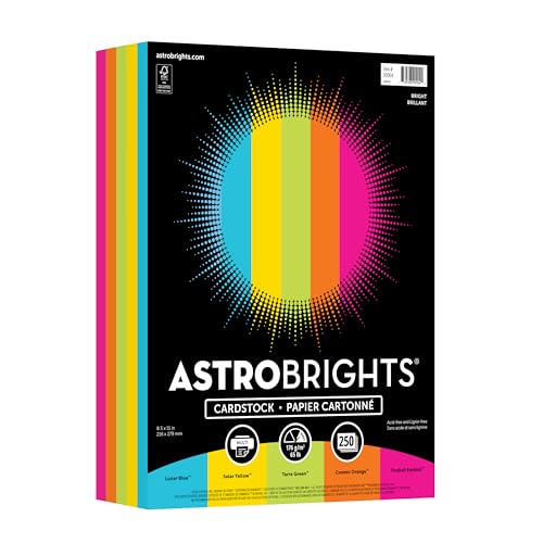 Astrobrights Laser, Inkjet Print Printable Multipurpose Card Stock - 30%