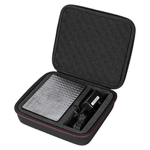 LTGEM Hard Case for Seagate ExpansionÂ 2TB 3TB 4TB 5TB 8TB Desktop External Hard Drive USB 3.0 with Dense Foam. Fits USB Cable and Charger.(Black)