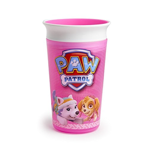 Book Cover Munchkin PAW Patrol Miracle 360 Sippy Cup, Pink, 9 Ounce