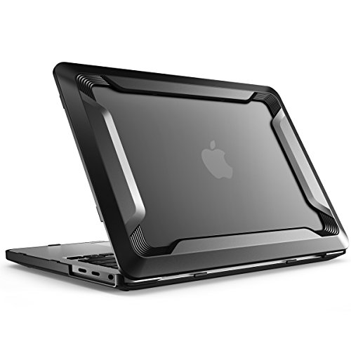 i-Blason Designed for MacBook Pro 15 Case 2019 2018 2017 2016 Release A1990/A1707, [Heavy Duty] Slim Rubberized Cover with TPU Bumper for Apple Macbook Pro 15" with Touch Bar and Touch ID (Black)