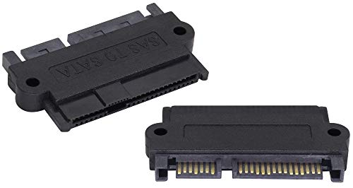 zdyCGTime SAS 22 Pin to 7 Pin + 15 Pin SATA Hard Disk Drive Raid Adapter with 15 Pin Power Port.When Using SAS Hard disks on Ordinary SATA motherboards, The Hard Disk Must Have The SATA Logo.(1Pack)