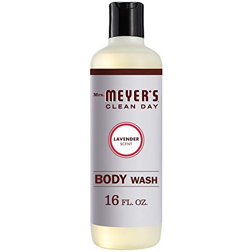 Book Cover Mrs. Meyer's Clean Day Moisturizing Body Wash for Women and Men, Cruelty Free and Biodegradable Shower Gel Formula Made with Essential Oils, Lavender Scent, 16 oz