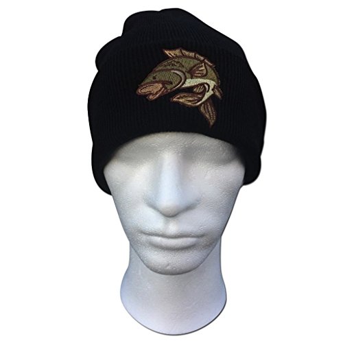 Chapeau À Côte Tricoté Pour Hommes Peche a la Carpe Bonnets Mignon Brodé