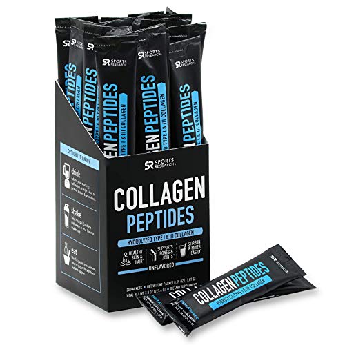 Book Cover Collagen Peptides Travel Packs (20 per Box) | Grass-Fed, Certified Paleo Friendly, Non-GMO and Gluten Free - Unflavored