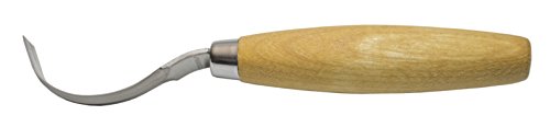 Morakniv Wood Carving Hook Knife 163 with Sandvik Stainless Steel Blade, 0.9-Inch Internal Radius, Brown, Model:M-12819