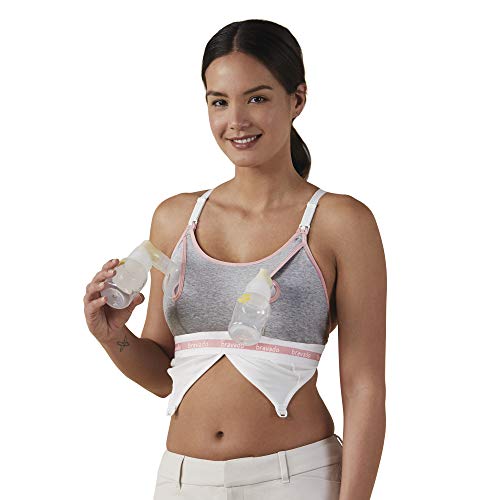 BRAVADO! DESIGNS Hands-Free Clip and Pump Strapless Pumping Accessory | Dove Heather | M