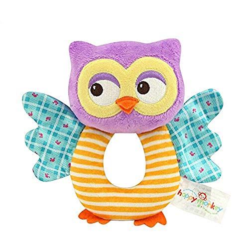 Book Cover teytoy Owl Soft Rattle Toy for Over 0 Months
