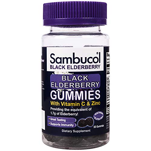 Book Cover Sambucol Black Elderberry Gummies, 30 Gummies