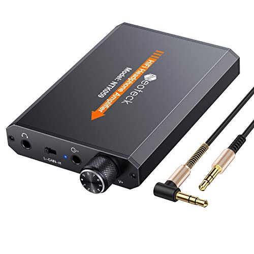Book Cover Neoteck Portable 3.5mm Headphone Amplifier Two-Stage Gain Switch, 16-150 Ohm, Aluminum Matte Surface