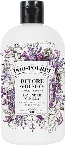 Poo-Pourri Before-You-Go 16 Ounce Refill Bottle, Lavender Vanilla