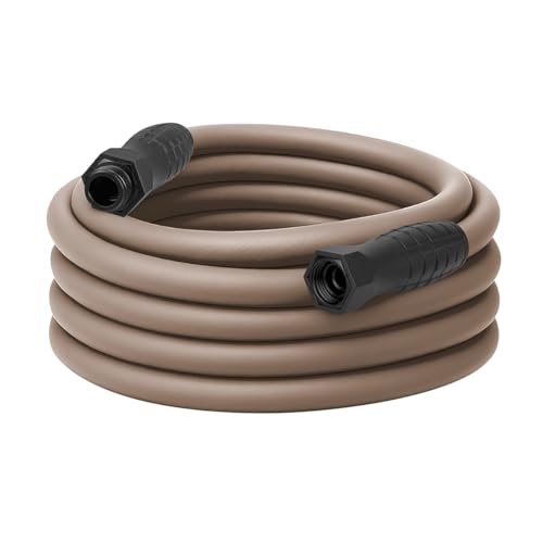 Colors Garden Hose with Swivelgrip, 5/8 in. x 50'., Drinking Water Safe, Brown Mulch - HFZC550BRS, From the Makers of Flexzilla