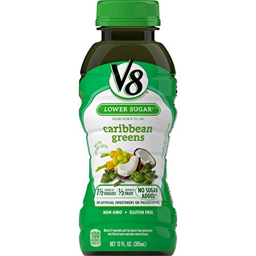 V8 Caribbean Greens, 12 oz. Bottle (Pack of 12)
