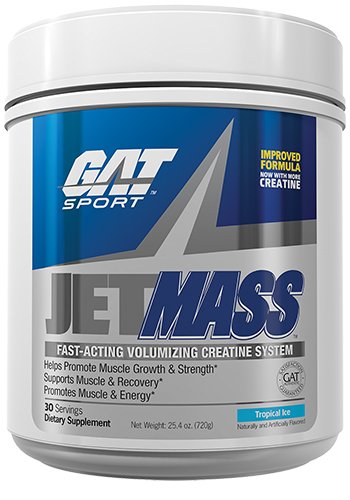 GAT JetMASS Fastest-Acting Muscle Volumizing Creatine System Tropical Ice 30 Servings