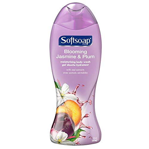 Softsoap Moisturizing Body Wash, Blooming Jasmine & Plum - 18 fluid ounce