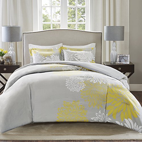 Book Cover Comfort Spaces All Season Down Alternative Bedding, Matching Shams, Bedskirt, Decorative Pillows, Fabric, Yellow, King(104