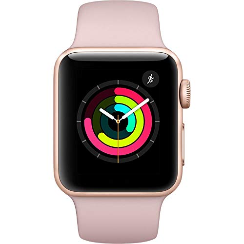 Apple Watch Series 2 38mm - Rose Gold Aluminium Case with Pink Sand Sport Band (Renewed)