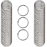 Clipco Book Rings Medium 1.5-Inch Nickel Plated (100-Pack)