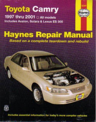 H92007 Haynes Toyota Camry Avalon Solara Lexus ES 300 1997-2001 Auto Repair Manual