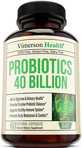 Probiotics 40 Billion CFU Supplement. Helps Improve Digestive, Urinary and Immune Health. Promotes Positive Probiotic Balance and Optimal Nutrient Absorption. Boosts Immune System. Gluten Free