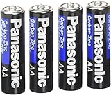 4pc Panasonic AA Batteries Super Heavy Duty Power Carbon Zinc Double A Battery 1.5v