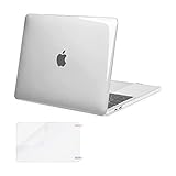 Mosiso Plastic Hard Case with Screen Protector for Newest MacBook Pro Retina 15 Inch (A1707 with Touch Bar, Release Oct 2016), Crystal Clear