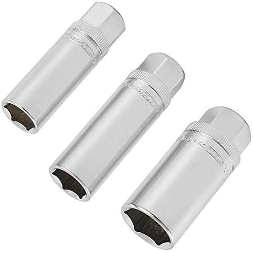 OEM TOOLS OEMTOOLS 22891 3/8 Drive Socket Set with 5/8", 9/16", 13/16" (3 Piece) | Remove and Install Spark Like The Pros | Strong Internal Magnets Keep Secure | Fits Most Plugs