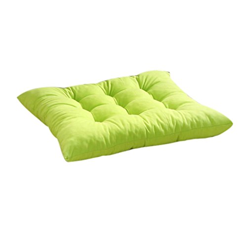 Sanding Seat Cushion,Leegor 4040cm Flexible Nine-Pin Soft Seat Cushion Indoor Home Garden Patio Home Cushion Kitchen Office Square Cotton Buttocks Chair Pads, Comfortable And Breathable (Green)