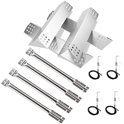 Bar.B.Q.S Replacement SS Burner&Heat Plates For Master Forge 1010037 1010048 Nexgrill Nexgrill 720-0837C 720-0837E gas grill
