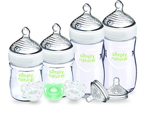 Book Cover NUK Simply Natural Baby Bottle Newborn, 5 Ounce & 9 Ounce (Gift Set)