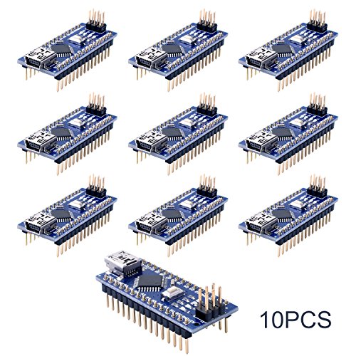 Book Cover Longruner Mini Nano V3.0 ATmega328P 5V 16M Micro Controller Board Module for Arduino (10Pcs)