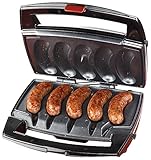 JOHNSONVILLE SIZZLING SAUSAGE GRILL Johnsonville BTG0498 Sizzling Sausage Grill, OSFA, Black/Stainless