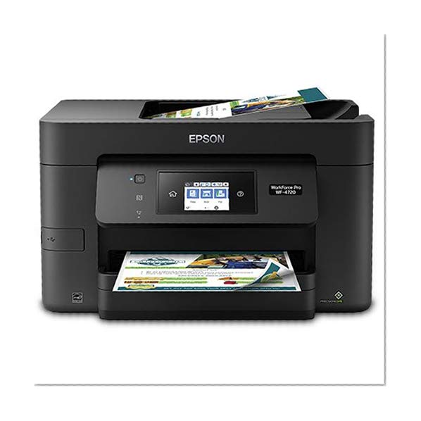 Book Cover Epson Workforce Pro WF-4720 Wireless All-in-One Color Inkjet Printer, Copier, Scanner with Wi-Fi Direct, Amazon Dash Replenishment Enabled