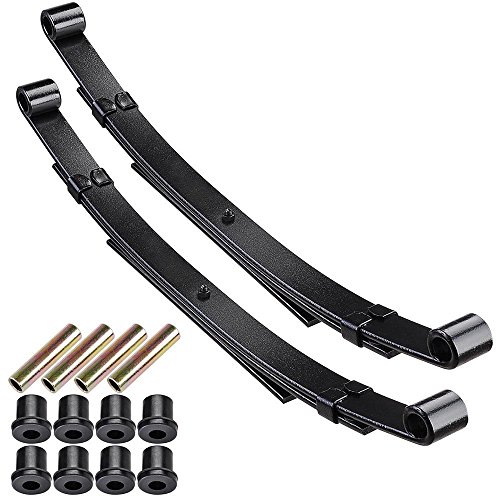 EZGO TXT Golf Cart Heavy Duty Rear Leaf Spring Kit with Bushings and U-Bolts Ubolts