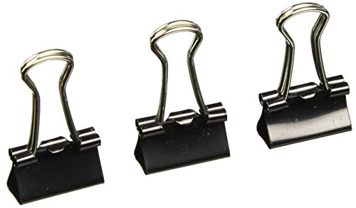 Book Cover Clipco Binder Clips Micro 1/2-Inch Black (144-Pack)