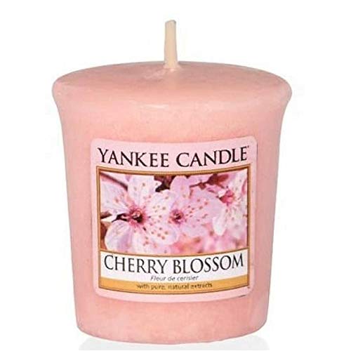 YANKEE CANDLE 1542840E Bougie Votive Fleur de Cerisier Cire, Rose, 4,6 x 4,2 x 5,3 cm