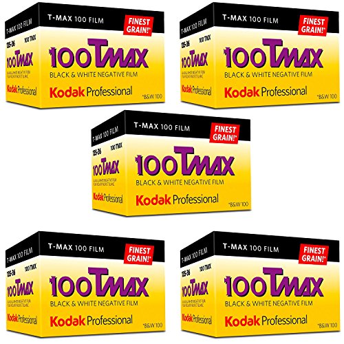 Book Cover Ritz Camera Kodak Professional 100 Tmax Black and White Negative Film (ISO 100) 35mm 36 Exposures (853 2848) 5 Pack