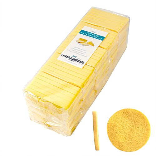 Book Cover Facial Sponges | 240 Count | APPEARUS PVA Compressed Face Sponge for Face Wash Cleansing, Exfoliating, Mask, Makeup Removal