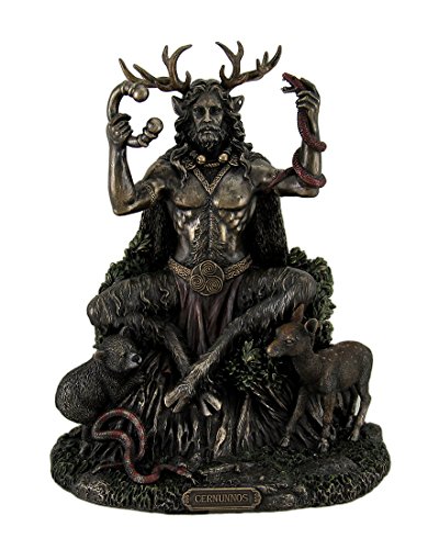 Book Cover Cernunnos Celtic Horned God of Animals and The Underworld Statue 9 Inch