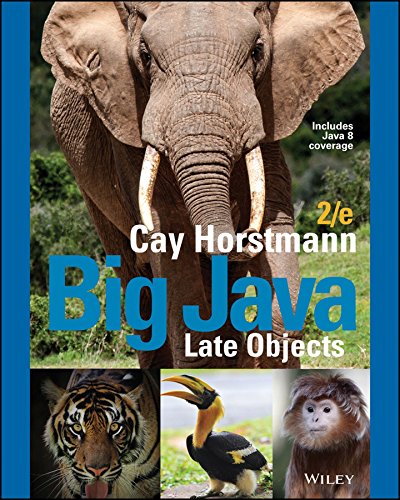 Big Java Late Objects, 2nd Edition