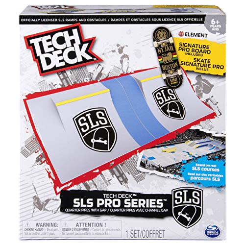 TECH DECK - SLS Pro Series Skate Park - Quarter Pipes with Gap and Signature Pro Board