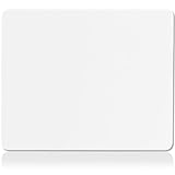 Quality Selection White Mouse Pad Non-Slip Rubber Base Computer Mousepad, Tracking Accuracy and Smooth Surface Mouse Control, Standard White Mouse Pads for Desk Office, Home & Gaming 7.75 x 9.25 in