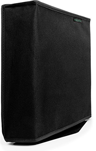 Book Cover Playstation 4 Pro Dust Cover (VERTICAL PRO MODEL) by Foamy Lizard – THE ORIGINAL MADE IN U.S.A. TexoShield (TM) premium ultra fine soft velvet lining nylon dust guard with back cable port (Vertical)