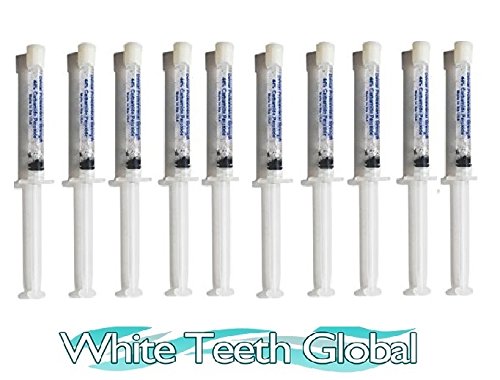 White Teeth Global 10 syringes (10ml) NEW STRONGEST 44% carbamide peroxide teeth whitening gel